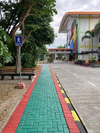 Pedestrians in the Indonesian Railway Polytechnic